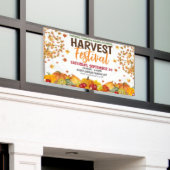 Herfst Oogst Festival Banner met qr code (Buitenkant Gebouw)