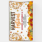 Herfst Oogst Festival Banner met qr code (Verticaal)
