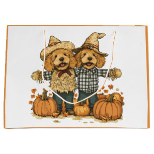 Herfst Oogst Goldendoodle Honden Groot Cadeauzakje
