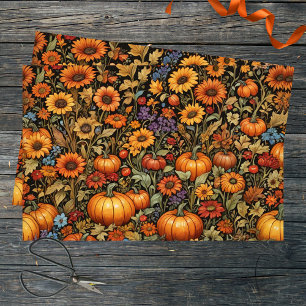 Herfst Oogst met Levendige Herfstkleuren Tissuepapier