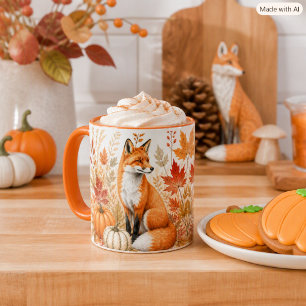 Herfst Oogst met Vos en Pompoenen in het Wild Mok