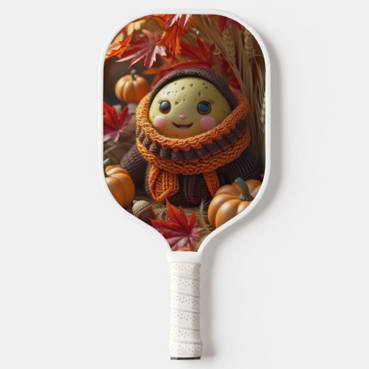 Herfst Oogst Pickleball – Gezellige Hof Vibes Pickleball Paddle (Voorkant)