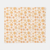 Herfst oogst pompoen pastel fleece deken (Voorkant (Horizontaal))