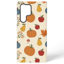 Herfst Oogst Pompoenen Fruit Patroon Hoesje