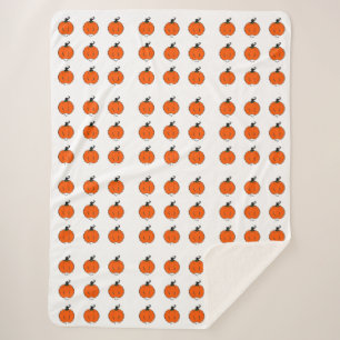 Herfst Oogst Pompoenen Sherpa Deken