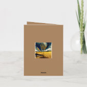 Herfst Oogst Prairie Goud Gevouwen Dank u kaart (Achterkant)