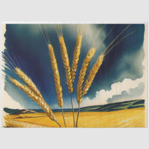 Herfst Oogst Prairie Goud Weefselpapier Tissuepapier
