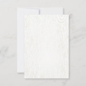 Herfst oogst rustieke bruiloft RSVP (Achterkant)