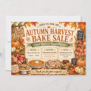 Herfst Oogst Rustieke Herfst Bakkerij Bakverkoop Kaart