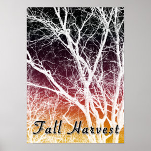 herfst oogst: spookboom poster