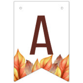 Herfst oogst truck, pompoen patch, verjaardagsfees vlaggetjes (Derde vlag)