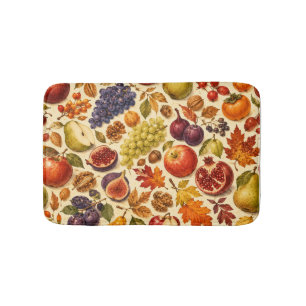 Herfst Oogst Waterverf Patroon Badmat