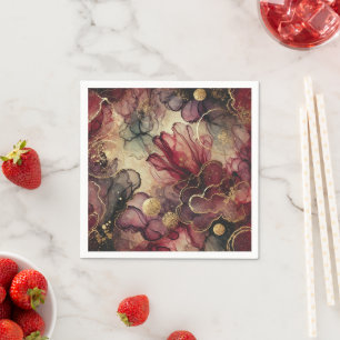 Herfst Oogst Wijn Alcohol Inkt Decoupage Papier Servet