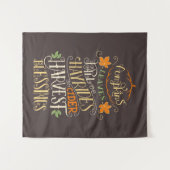 Herfst & oogst zegeningen wandkleed (Voorkant (horizontaal))