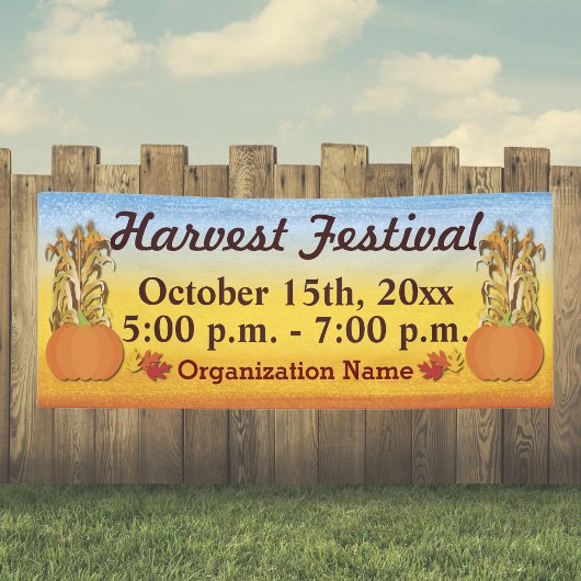 Herfst Oogstfeest Banner