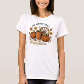 Herfst Oogstfeest, Herfst T-shirt, pompoen shirt (Voorkant)