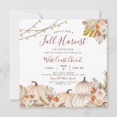 Herfst Oogstfeest, Herfstfeest, Herfst Gemeenschap Kaart (Voorkant)