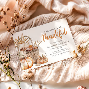 Herfst Oogstmand Thanksgiving Kaart