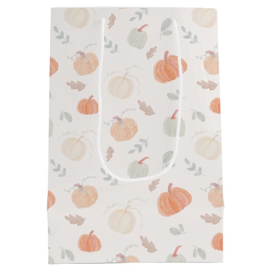 Herfst oogstpompoenen medium cadeauzakje (Achterkant)