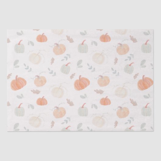 Herfst oogstpompoenen tissuepapier (Voorkant)