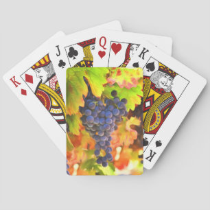 Herfst Oogstwijn Land Wijngaard Pokerkaarten