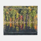 Herfst op Beardsley Pond Fleece Deken (Voorkant (Horizontaal))