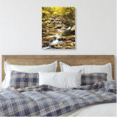 Herfst op Big Creek Canvas Afdruk (Insitu (Slaapkamer))