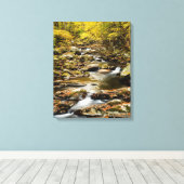 Herfst op Big Creek Canvas Afdruk (Insitu (Houten vloer))