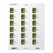 herfst op Busiek Painterly-adreslijst Etiket (Full Sheet)