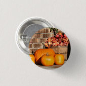 Herfst op dag ronde button 3,2 cm (Voorkant /achterkant)