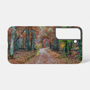 Herfst op de Dirt Road Samsung telefoonhoes Galaxy Hoesje