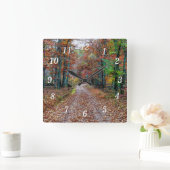 Herfst op de Dirt Road Wall Nieuwe klok (Huis)