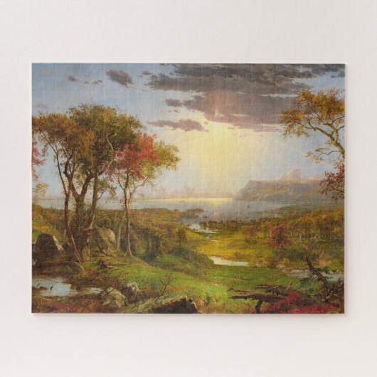 Herfst, Op de Hudson rivier door Jasper F. Cropsey Legpuzzel (Horizontaal)