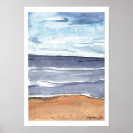 Herfst op het Baltische Zee Poster