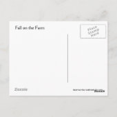 Herfst op het Boerderij Briefkaart (Achterkant)