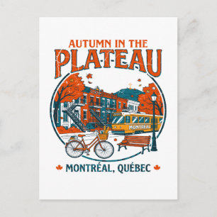 Herfst op het Plateau Montreal Quebec Briefkaart