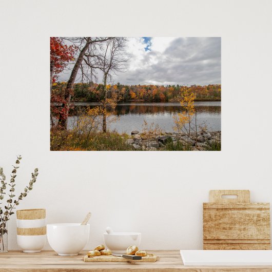 Herfst op het Poster Haviland Cove Beach (Keuken)