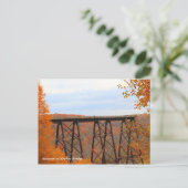 herfst op Kinzua Bridge Briefkaart (Staand voorkant)