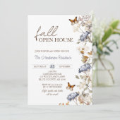 Herfst Open House, Housewarming, New Home Party Kaart (Staand voorkant)