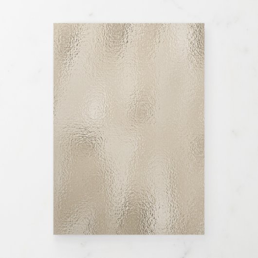 Herfst Oranje en gele bladeren Drieluik Uitnodiging (Cover)