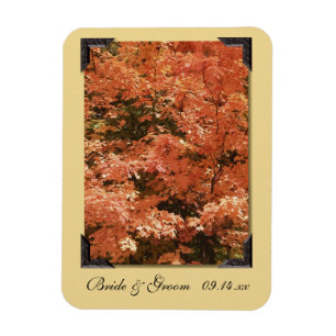 Herfst Oranje lekkernij die de datum bewaart Magneet