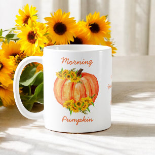Herfst Oranje pompoen Thanksgiving Friendsgiving Koffiemok