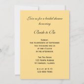 Herfst Oranje Vrijgezellenfeest Kaart (Achterkant)