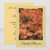 Herfst Oranje Vrijgezellenfeest Kaart (Voorkant / Achterkant)