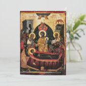 Herfst Orthodoxe Christelijke Begrafenis Kaart (Staand voorkant)