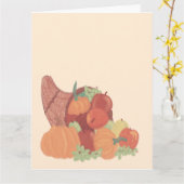 Herfst Overvloed Kaart (Gele Bloem)