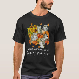 Herfst Owl Pumpkin Itu2019s de mooiste tijd T-shirt