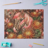 Herfst Paard Bloemen Chrysanten Decoupage Tissuepapier (Craft)