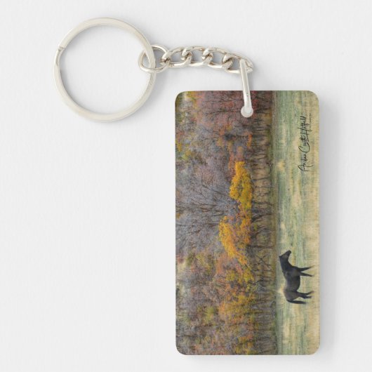 Herfst Paard Sleutelhanger (Voorkant)