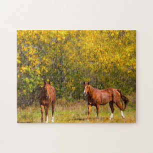Herfst Paarden Legpuzzel